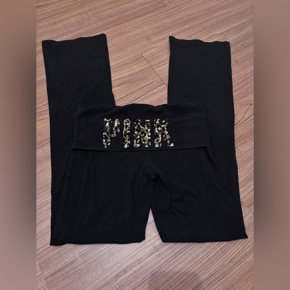 Victoria's Secret PINK OG Black Shorts and leggings set